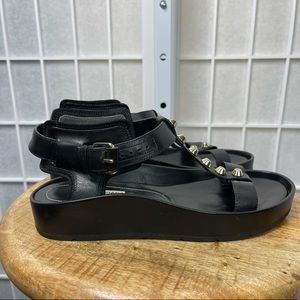 Balenciaga Women’s Studded Black Sandals